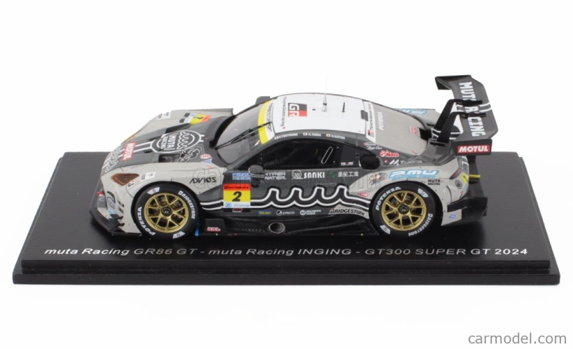 Spark-model Toyota Gr86 Gt Team Muta Inging Racing N 2 Gt300 Class Super Gt 2024 Yuui Tsutsumi - Hibiki Taira 1:43 Silver Black