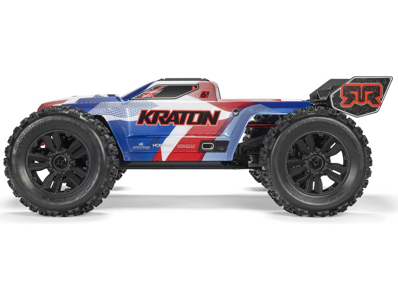 RC auto Arrma Kraton 6S V6 BLX 1:8 4WD RTR, modrá/růžová