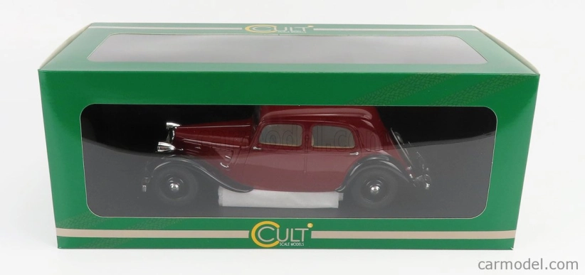 Modely v mierke Cult-scale Citroen Traction Avant 7cv 1934 1:18 Bordeaux Black
