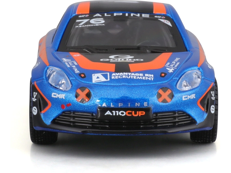 Bburago Renault A110 N 76 Cup 2020 1:43 Modrá Oranžová