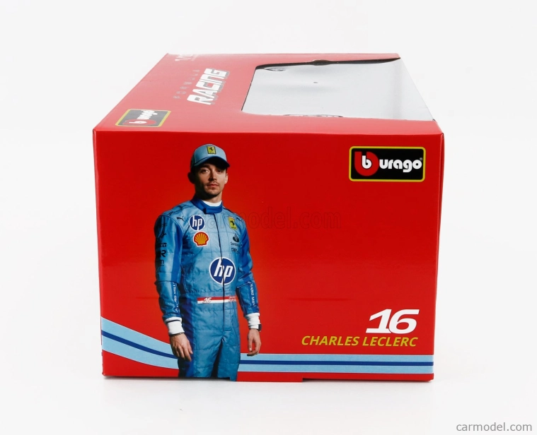 Bburago Ferrari F1 Sf-24 Team Scuderia Ferrari N 16 3rd Miami Gp 2024 Charles Leclerc 1:18 Červená Černá Světle Modrá