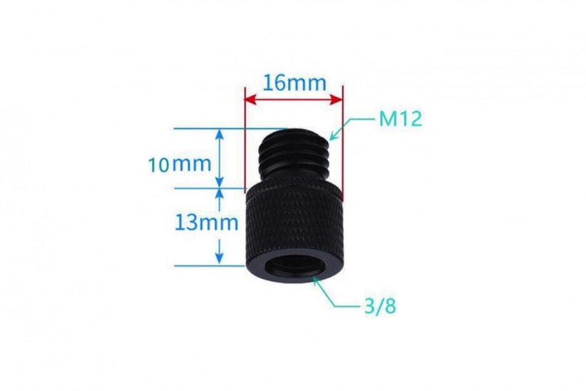 3/8" Female to M12Male Screw