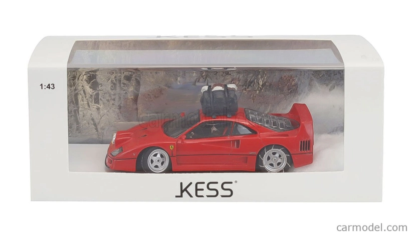 Kess-model Ferrari F40 Snow Drifting v Japonsku s pilotom 1993 1:43 Red
