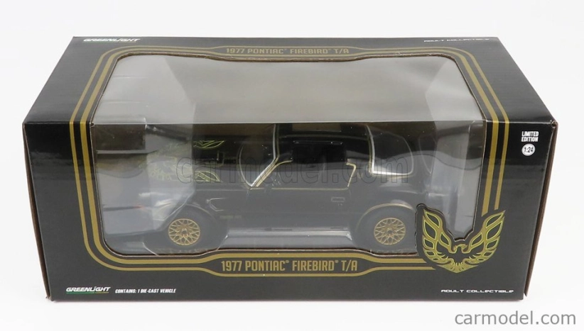 Greenlight Pontiac Firebird Trans-am 1977 1:24 čierna zlatá