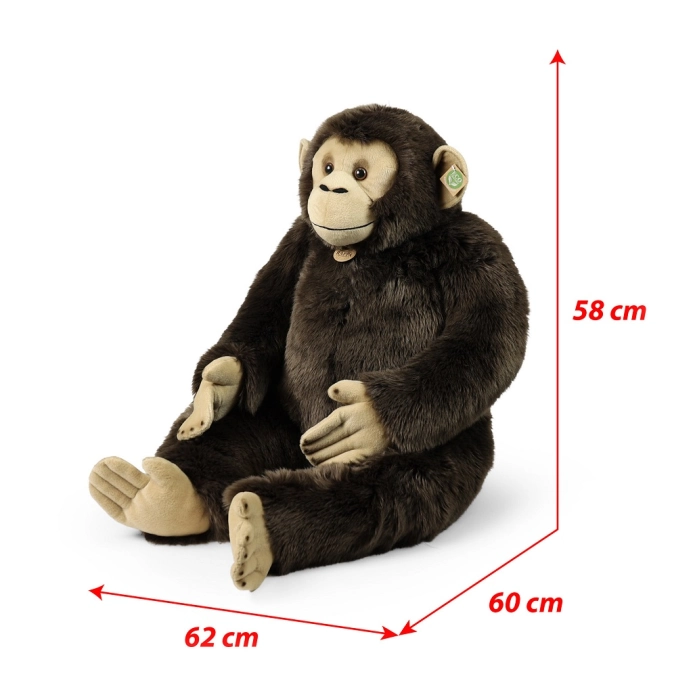 Rappa Plyšový šimpanz 90 cm ECO-FRIENDLY