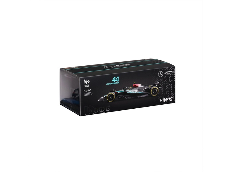 Bburago Mercedes-AMG Petronas W15 (2024) 1:24 #44 Hamilton (hardcase)