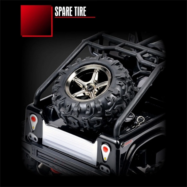 RC auto JEEP Subotech Brave, čierna