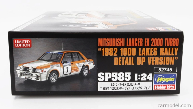 Hasegawa Mitsubishi Lancer Ex 2000 Turbo N 7 Rally 1000 Lakes 1982 Pentti Airikkala - Juha Piironen 1:24 /