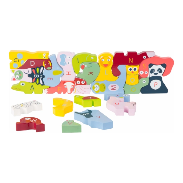 Malá noha Vzdelávacie puzzle so zvieratami Abeceda