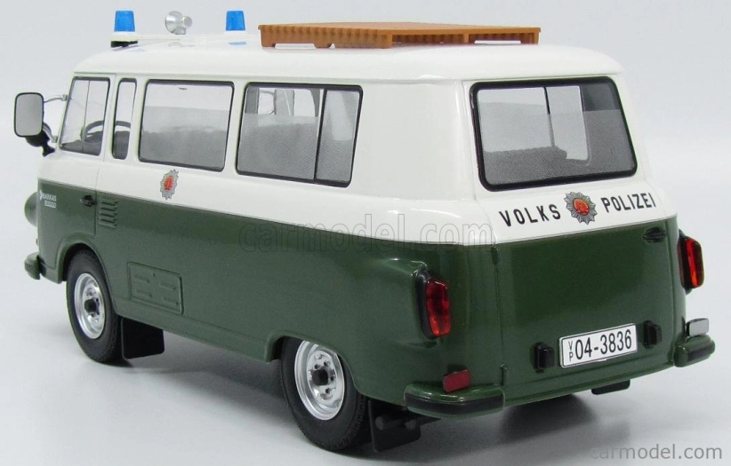 Mcg Barkas B1000 Minibus Wolks Polizei 1965 1:18 Bílá Zelená