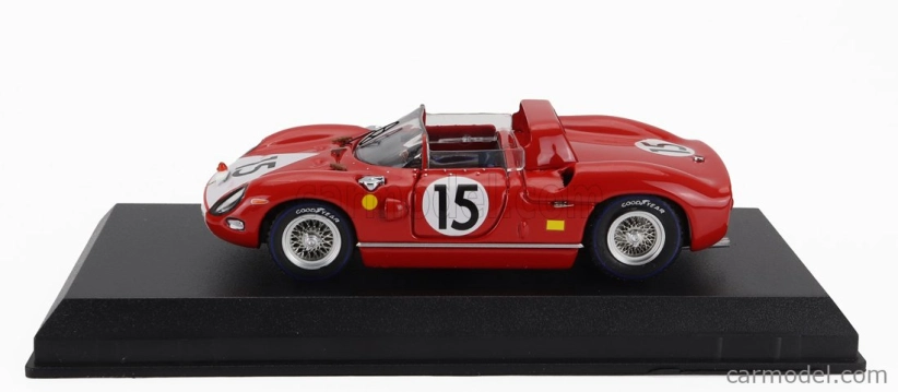 Art-model Ferrari 330p Spider 4.0l V12 Team N.a.r.t. N 15 24h Le Mans 1964 Pedro Rodriguez - Skip Hudson 1:43 červená biela