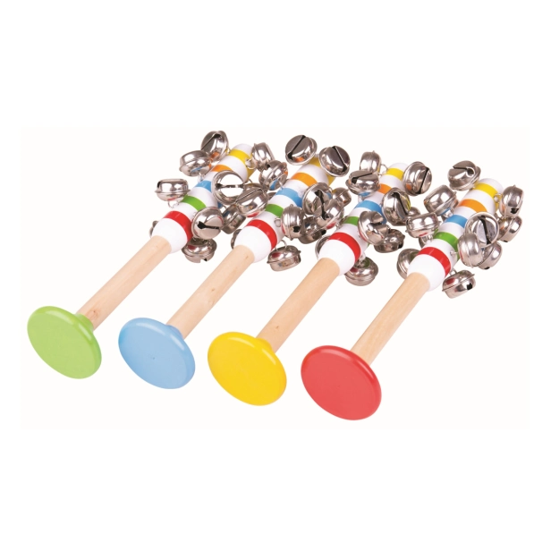 Bigjigs Toys Rolničky pruhované 1 ks