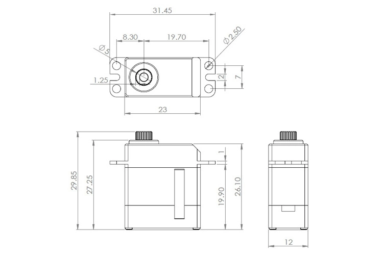 HV6125E (0.05s/60°, 3.5kg.cm)