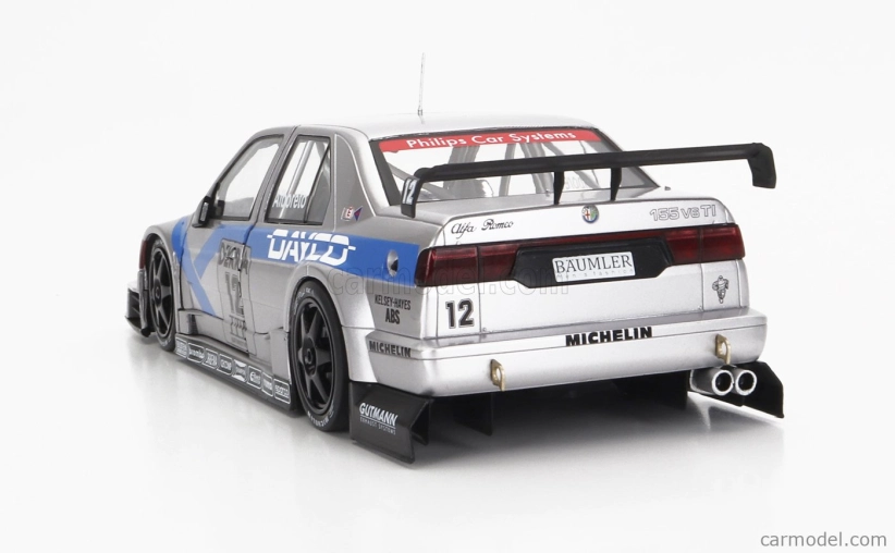Werk83 Alfa romeo 155 V6 Ti Team Schubel Engineering Dayco N 12 Dtm Itc Season 1995 Michele Alboreto 1:18 Stříbrná Modrá Červená