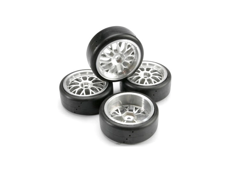Traxxas kolo 2.0", disk Mesh saténový, pneu Pro-Trax (2 páry)