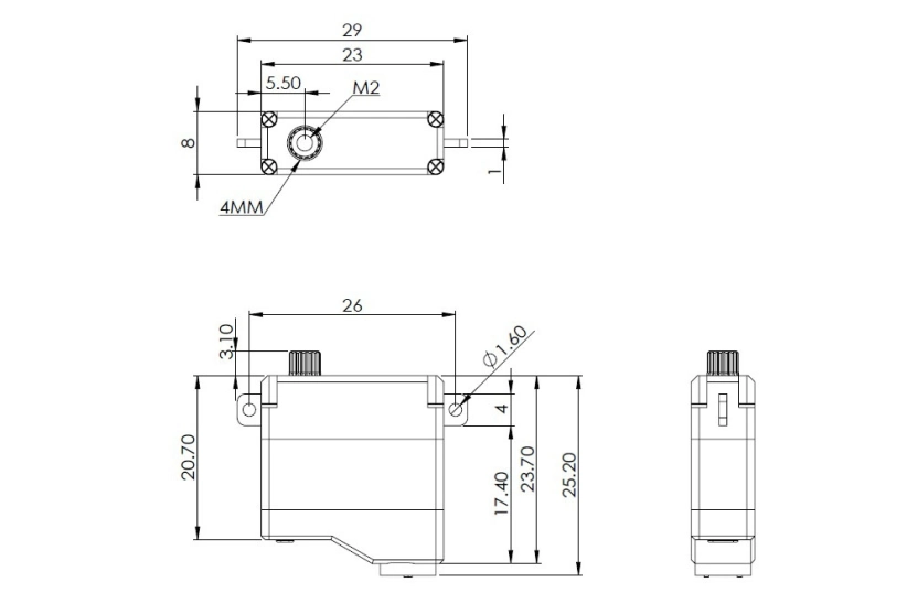 HV6120 (0.08s/60°, 5.4kg.cm)