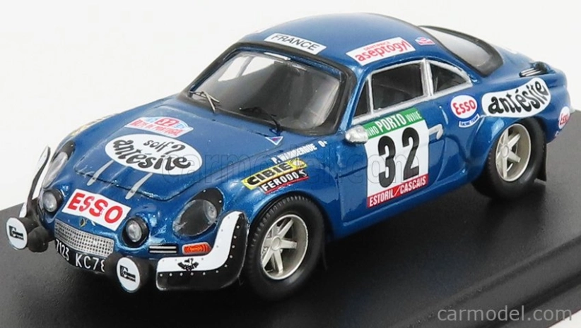 Trofeu Renault Alpine A110 1600s N 32 Rally Of Portugal 1975 P.wambergue - I.breton 1:43 Blue Met