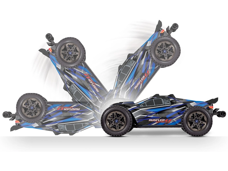 ROZBALENO-RC auto Traxxas Rustler 4x4 Ultimate VXL RTR, zelená