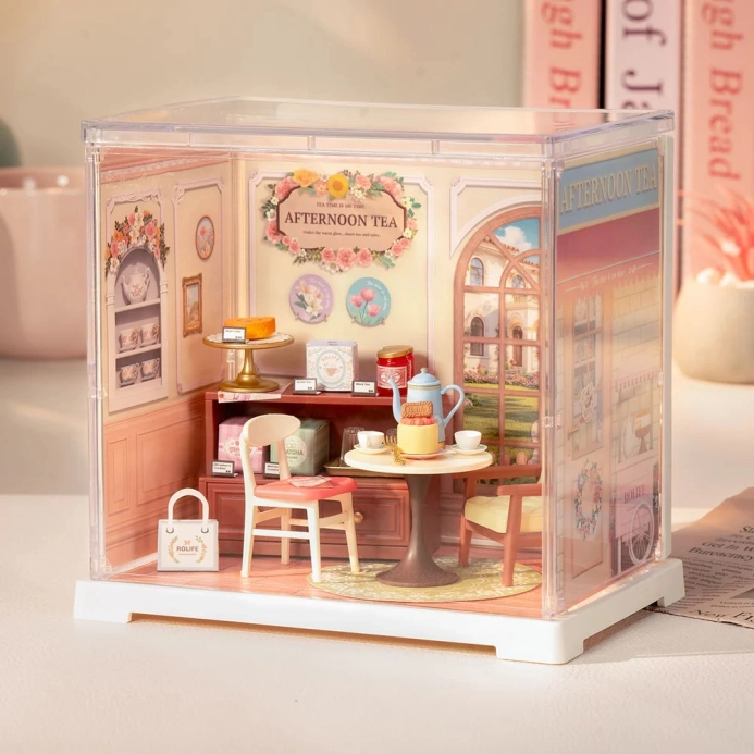 RoboTime 3D dřevěná skládačka Miniatura domečku mini Medová čajovna