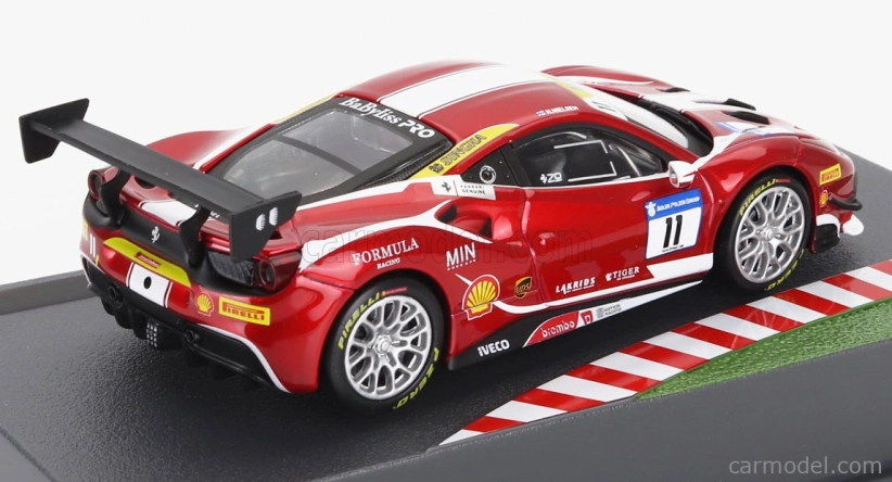 Edicola Ferrari 488 Gtb N 11 Challenge Trofeo Pirelli 2018 Niklas Nielsen 1:43 Červená Met Bílá