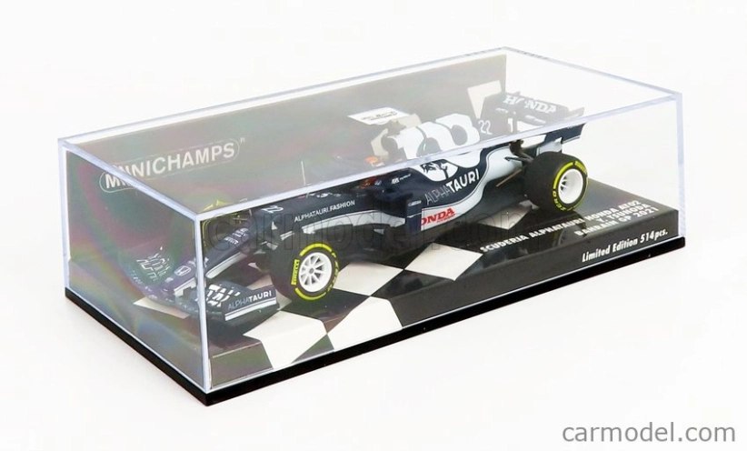 Minichamps Alpha Tauri F1 At02 Honda Ra620h Team Alpha Tauri N 22 Bahrain Gp 2021 Yuki Tsunoda 1:43 Biela modrá