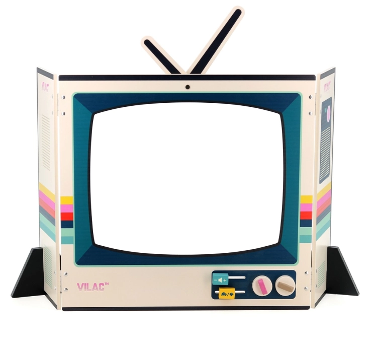 Vilac Dřevěné divadlo Retro televize