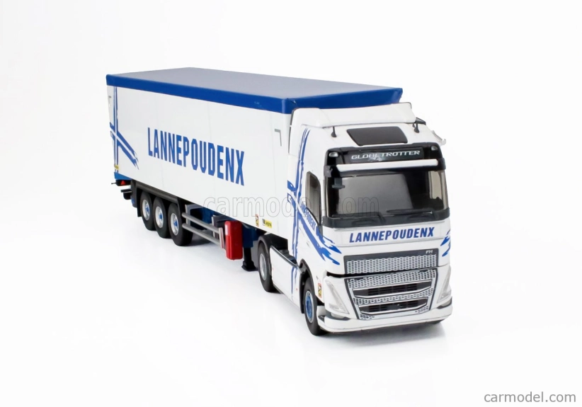 Eligor Volvo Fh 500 Truck Cassonato Lannepoudenx Transports 2020 1:43 Bílá Modrá