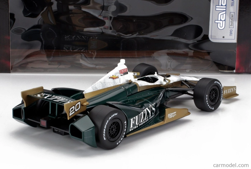 Greenlight Chevrolet Team Ed Carpenter Fuzzy's Vodka Racing N 20 Indianapolis Indy 500 Indycar Series 2012 Ed Carpenter 1:18 Zelené Bílé Zlato