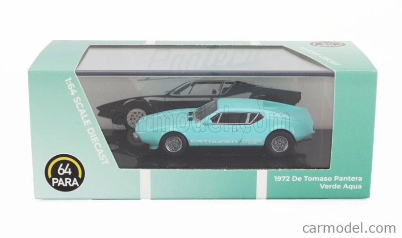 Paragon-models De tomaso Pantera Lhd 1972 1:64 Veľmi svetlá zelená