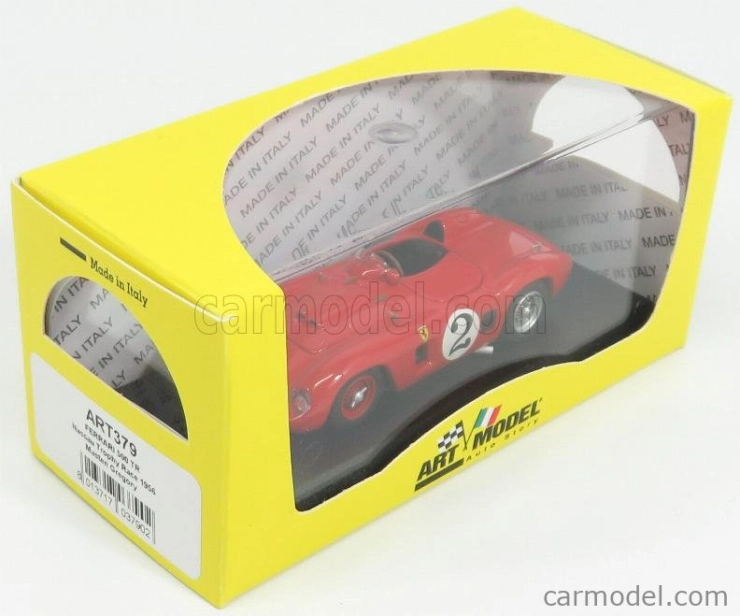 Art-model Ferrari 500 Tr Spider N 2 Ch.0624 2nd Nassau Trophy Race 1956 Masten - Gregory 1:43 Červená