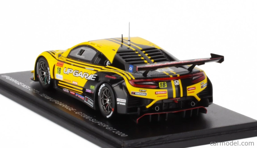 Spark-model Honda Nsx Gt3 Team Upgarage N 188 Gt300 Class Super Gt 2020 Takashi Kobayashi - Kosuke Matsuura 1:43 Žlutá Černá