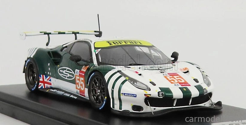 Looksmart Ferrari 488 Gte Evo 3.9l Turbo V8 Team Spirit Of Race N 55 1:43, bílá