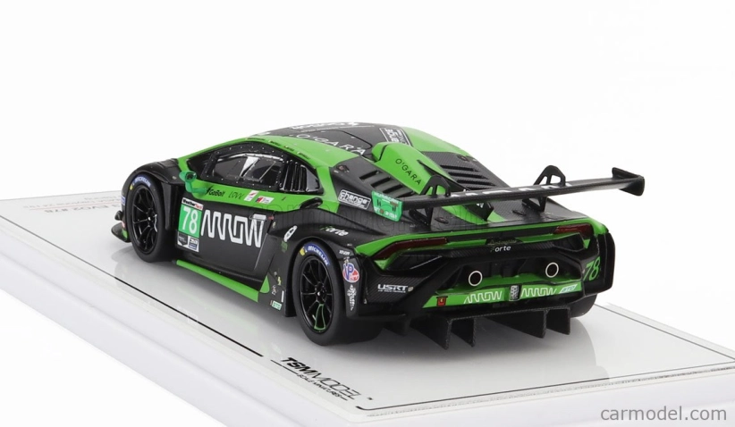 Truescale Lamborghini Huracan Gt3 Evo2 Team Forte Racing N 78 24h Daytona 2023 Marco Mapelli - Loris Spinelli - Benjamin Hites - Misha Goikhberg 1:43 Čierna zelená