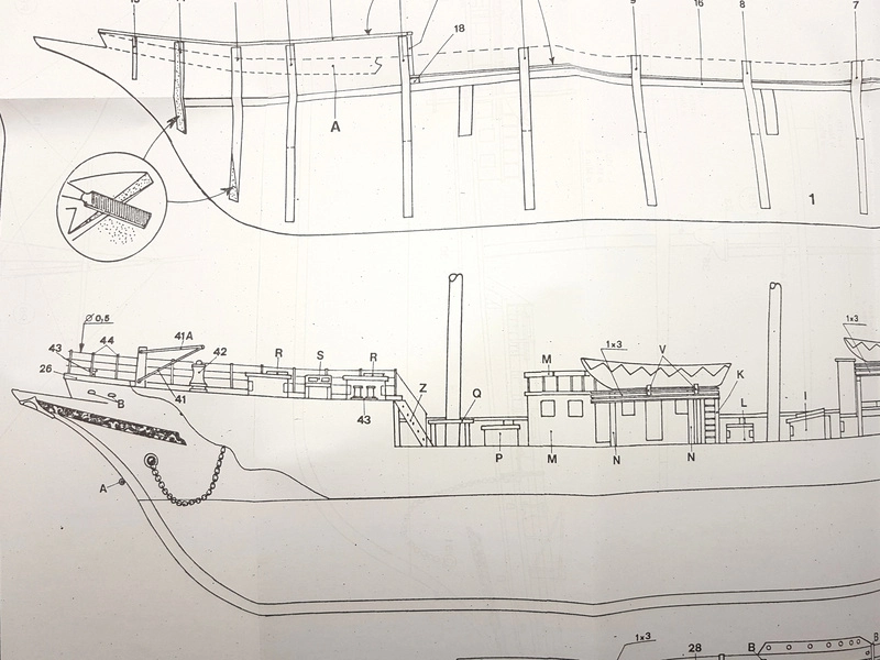Mantua Model Mercator školská plachetnica 1:120