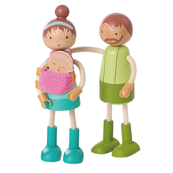 2Kids Toys Sada nábytku s rodinou 5 v 1 - poškozený obal