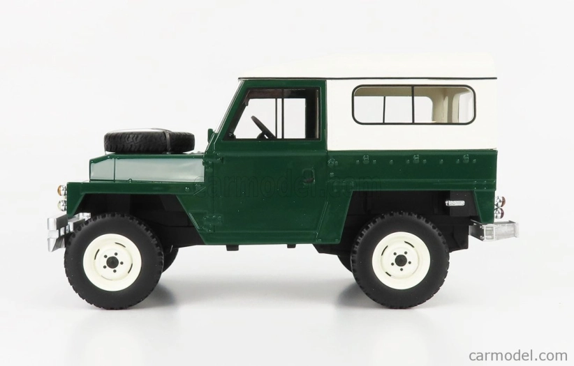 Bos-models Land rover Land 90 Ii Series Lightweight Soft-top Closed 1973 1:18 Green White