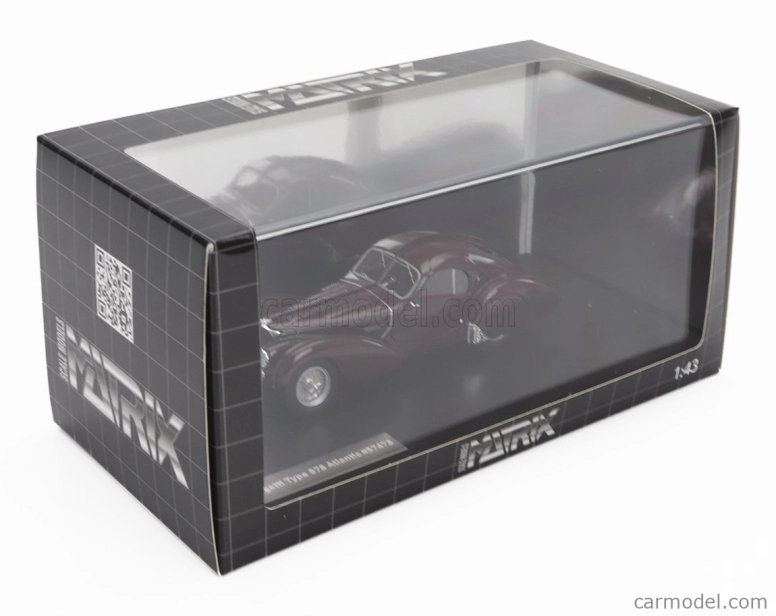 Matrix scale models Bugatti Type 57s Atlantic 1937 1:43 Brown