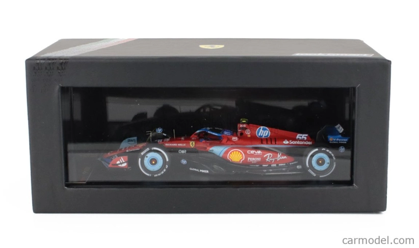 Looksmart Ferrari F1 Sf-24 Team Scuderia Ferrari N 55 5th Miami Gp 2024 Carlos Sainz 1:43 Červená Černá Světle Modrá
