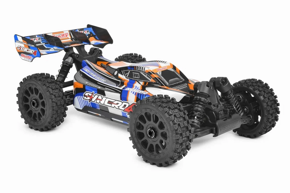 SYNCRO-4 - BUGGY 4WD 3-4S Brushless - RTR - 2026 oranžová