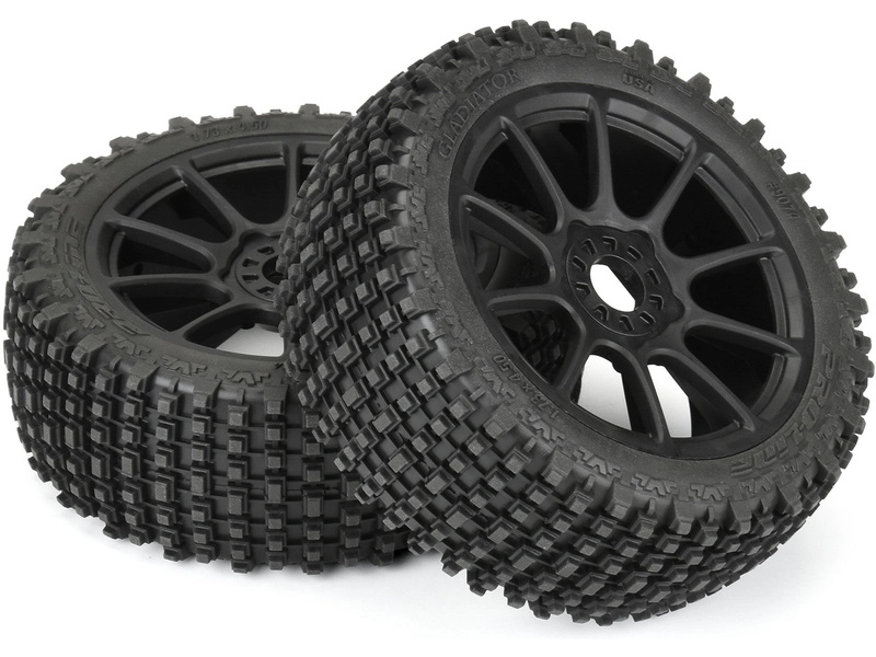 Pro-Line kolo 3.3", pneu Gladiator M2, disk Mach 10 H17 černý (2)
