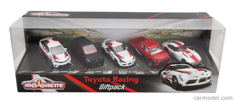 Majorette Toyota Set pěti modelů Toyota Racing 1:64