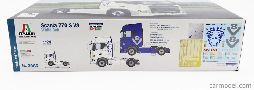 Italeri Scania S770 V8 Tractor Truck 2-assi 2021 1:24 /