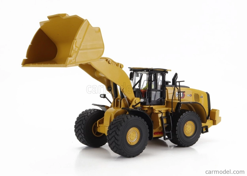 Dm-models Caterpillar Cat982xe Ruspa Gommata - Scraper Tractor Wheel Loader 1:50 Žlutá Černá