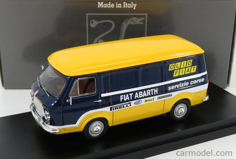 Rio-models Fiat 238 Van Assistenza Olio Fiat Abarth 1976 1:43 Modrá Žlutá