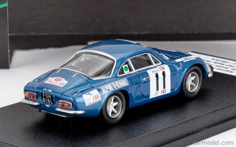 Trofeu Renault Alpine A110 (night Version)  N 11 Rally Tap 1972 Peter Smith - Paul Russell 1:43 Blue