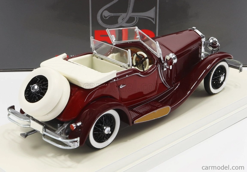 Rio-models Isotta fraschini Torpedo Cabriolet Castagna 1930 1:43 Bordeaux Beige
