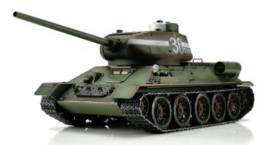 RC tank T-34 1:16 BB, zelená