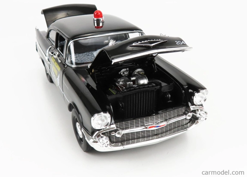 Highway61 Chevrolet 150 Sedan Ohio State Patrol Police 1957 1:18 Black