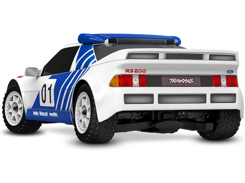 Traxxas Mini Rally Ford RS200 1:12 4WD VXL RTR červená