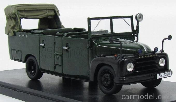 Autocult Hanomag L28grukw Polizei Germany 1955 Police 1:43 Zelená